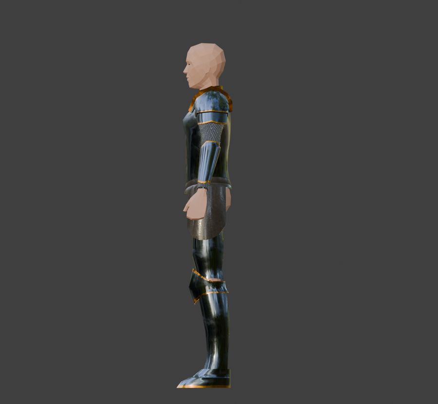Player armor set, side view