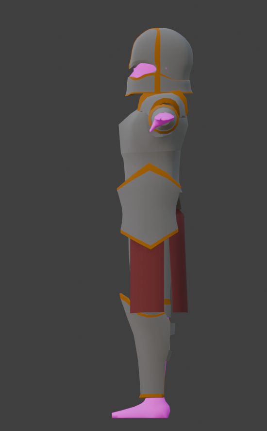 Guard armor set, side